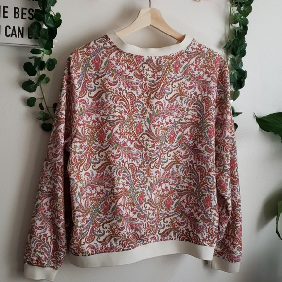 Nwot RuffHewn Floral Bomber Jacket - Picture 7 of 9